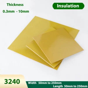 Placa epoxi aislante 3240 hoja de fibra de vidrio procesamiento de alta temperatura amarillo - Imagen 1 de 5