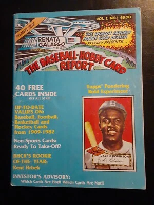  The Baseball-Hobby Card Report 1983 Vol.1 No.1 Renata Galasso 40 reimpresión T206 Foto 1 de 4