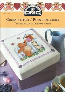 TEDDIES IN LOVE - Cross stitch charts - DMC - 12971-22 - 0668 - Picture 1 of 3