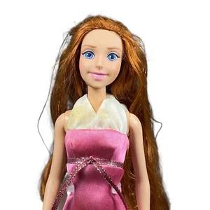 Disney Enchanted Movie Store Muñeca Giselle Amy Adams Barbie Talla Vestido de Pelo Rojo - Imagen 1 de 4