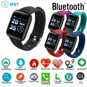Fitness Smart Watches Activity Tracker Heart Rate Women Men Kids For Android iOS