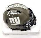 Lawrence Taylor Signed New York Giants Salute To Service Mini Helmet Beckett