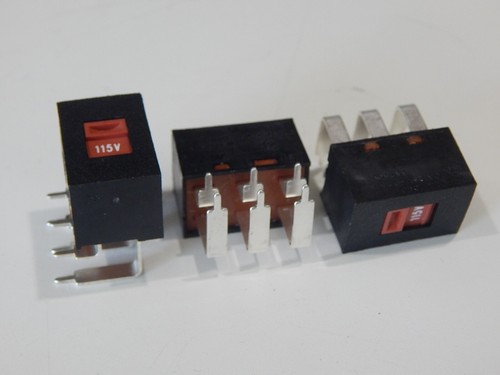 ITW SE-1022-10E3 POWER SLIDE SWITCH DPDT 10A 250V 90 DEG PC MOUNT - 1 ...