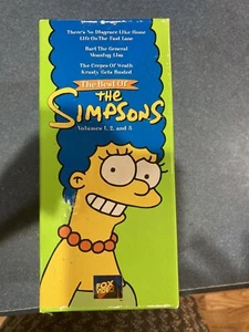 The Best of the Simpsons Volumes 1, 2 and 3 VHS 3 tape set - Picture 1 of 2