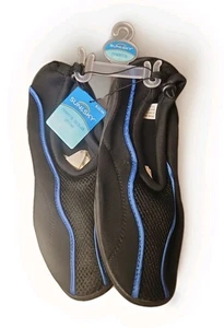 Chaussures homme Aqua Water antidérapantes TAILLES 9-10 noir, bleu neuves avec étiquettes - Photo 1/5
