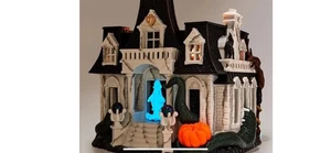 bath and body works three Wick candles Luminary Haunted House - Picture 1 of 3