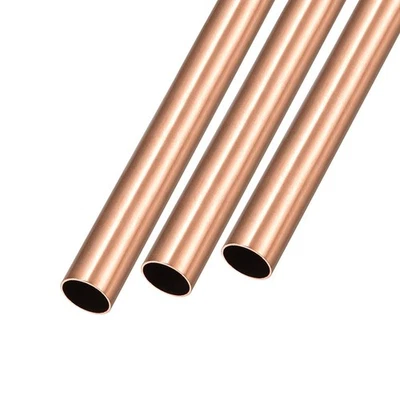 Copper Tube (11mm OD x 0.5mm Wall T x 200mm L) 3Pcs, Straight Tubing - Image 1 of 4