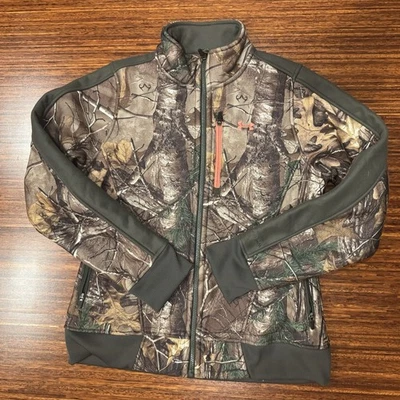 Chaqueta camuflada Under Armour para mujer UA Storm Realtree rosa talla grande forrada de vellón Foto 1 de 4