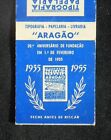 1955 20 Years Arag&#227;o Tipografia Papelaria Santos Brazil S&#227;o Paulo Co Matchbook