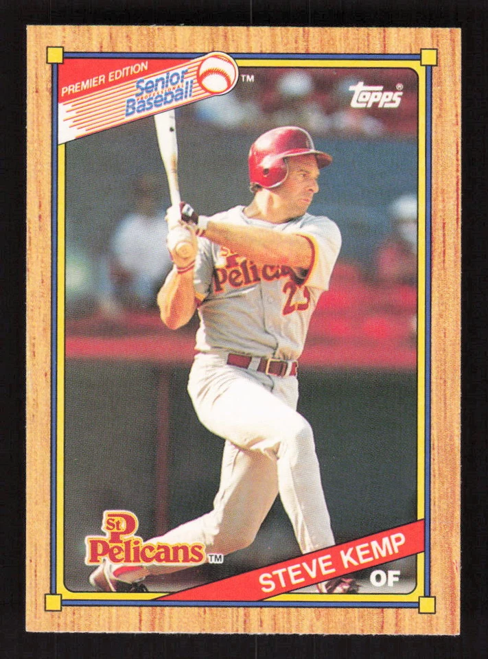 1989 Topps Senior League #52 Steve Kemp St. Petersburg Pelicans - Image 1 of 2