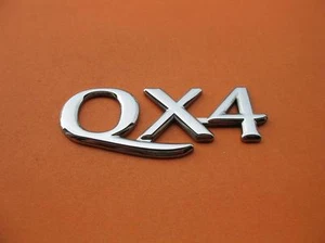 97 98 99 00 01 02 03 INFINITI QX4 EMBLEMA CROMO LOGOTIPO INSIGNIA FABRICANTE DE EQUIPOS ORIGINALES #8 - Imagen 1 de 4