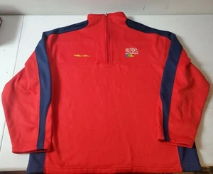 Vintage 90s NASCAR Jacket Mens XL Jeff Gordon DuPont Racing Red Blue 1/4 Zip USA - Picture 1 of 7
