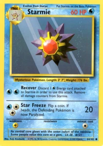 STARMIE 64/102 BASE SET UNLIMITED POKEMON TCG CCG 1999 NM - Picture 1 of 1