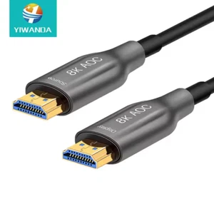 HDMI Kabel Optisches Glasfaser Fibre Optic 10m 4K 8K 2.0 2.1 AOC 60Hz 120Hz - Picture 1 of 8