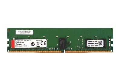 Kingston 4GB 1Rx8 PC4-2400T-RD0-11 ECC REG Server Memory P/N:KVR24R17S8/4 Tested - Image 1 of 3