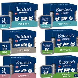 Butchers Delicious Wet Dog Food Trays Tasty Flavour Variety 24x150g - All Types - Picture 1 of 7