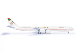 HERPA 1/200 A340-600 AIRBUS Etihad Airways art Herpa 556347 w/Stand NEW - Foto 1 di 4