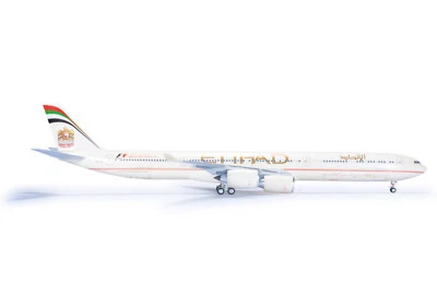 HERPA 1/200 A340-600 AIRBUS Etihad Airways art Herpa  556347  w/Stand  NEW - Immagine 1 di 4