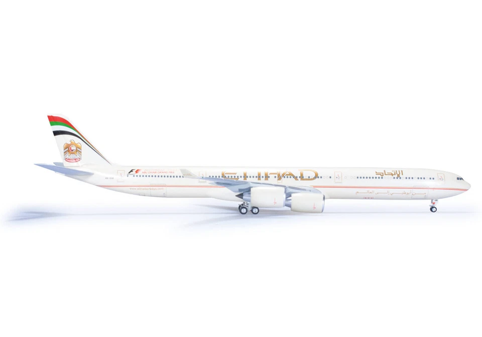 HERPA 1/200 A340-600 AIRBUS Etihad Airways art Herpa  556347  w/Stand  NEW - Immagine 1 di 4