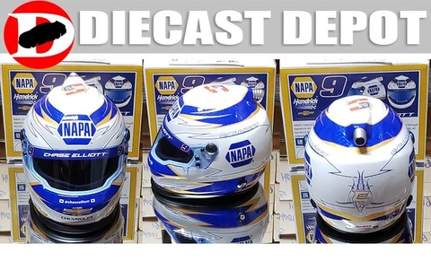 CHASE ELLIOTT 202O NAPA GOLD  1/2 SCALE MINI REPLICA HELMET BRAND ART Cover