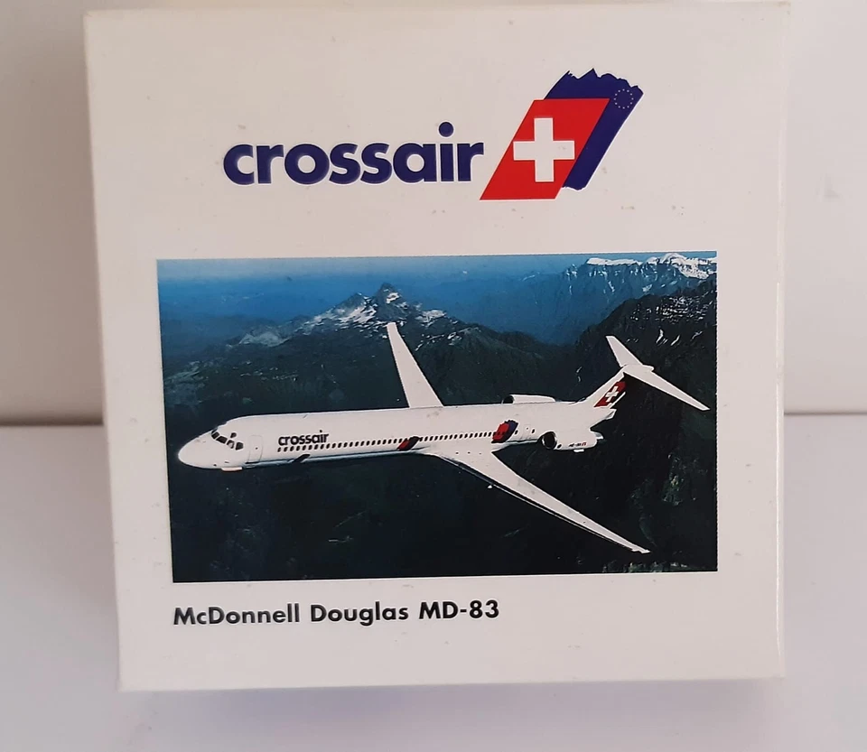 Herpa Wings 1:500   Crossair Mc Donnell MD-83 - Immagine 1 di 3