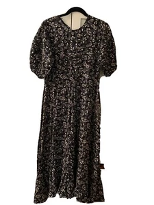 Neu mit Etikett Free People schwarz-weißes Midikleid Größe 6 - Bild 1 von 5