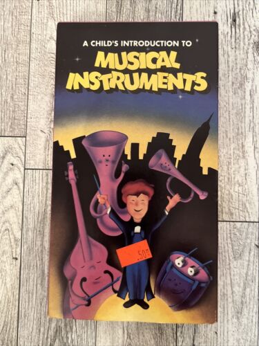 Dziecięce wprowadzenie do instrumentów muzycznych VHS rzadkie 1988 Benny Book-Worm CCW