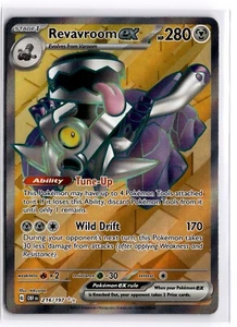 Juego de cartas coleccionables Pokémon Revavroom ex (arte completo) 216/197 Sv03: llamas de obsidiana ultra raro - Imagen 1 de 2