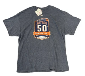 Camiseta Majestuosa 50 Aniversario Houston Astros Vintage 1965-2015 XXL MLB NUEVA CON ETIQUETAS - Imagen 1 de 4
