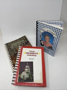 Lot Spiral Bound Cookbook Mel Tillis Texas Celebrity Cookbook 1986 Spiral Bound - Picture 1 of 24