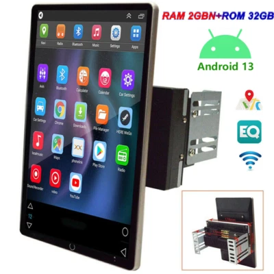 Wireless Apple Carplay Auto 10" 2din 2+32G Car Stereo Radio Android13 GPS HD SWC - Image 1 of 4