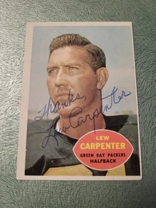 Lew Carpenter signed 1960 Topps Green Bay Packers Autogramm signed handsigniert - Bild 1 von 6