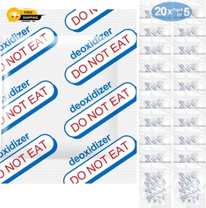 500Cc Oxygen Absorbers for Food Storage - 100 Count (20X Packs of 5) - for Long - Picture 1 of 9