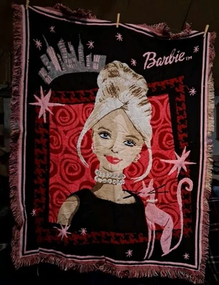 Manta Barbie De Colección Barbie En La Ciudad Tapiz Rosa Northwest Co Aprop 44 X 55 Foto 1 de 4