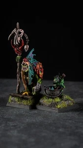 Warhammer The Old World Orc Shaman Ogdruz Swampdigga, Da Troll Calla - Picture 1 of 11
