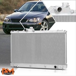 2-Row Full Aluminum Cooling Radiator for 01-05 Lexus IS300 Altezza EX10 2JZ MT - Picture 1 of 6