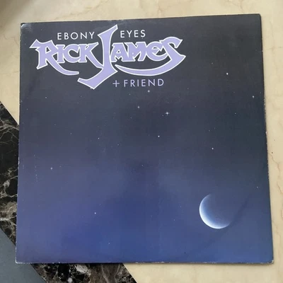 Rick James Ebony Eyes 12" vinyl 45 1984 Motown Plays Perfect Funk Soul Disco EX Foto 1 de 4