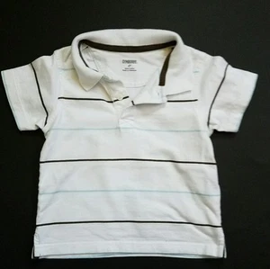 Boys Gymboree Skate Park Size 2T Polo Shirt Stiped White - Picture 1 of 5