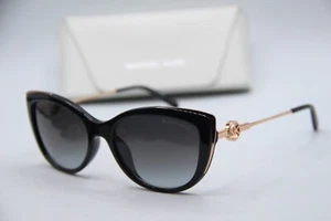NUEVAS GAFAS DE SOL MICHAEL KORS MK 2127U 33328G NEGRAS DORADAS DEGRADADAS AUTÉNTICAS 55-18 - Imagen 1 de 4