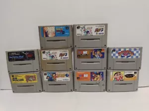 Nintendo Super Famicom SNES 10er Set Retro Spiel Bestätigte Operation Japan #014 - Bild 1 von 16