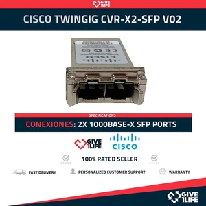 CISCO TWINGIG CVR-X2-SFP V02 CONVERTER MODULE COUIAF9CAB - Picture 1 of 9