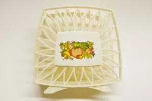 Vintage Decor Vegetable Garden Napkin Holder Plastic 5" x 5" - Picture 1 of 4
