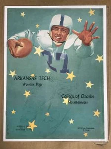 ARKANSAS TECH COLLEGE OF OZARKS COLLEGE FOOTBALL PROGRAM - 1955 - EX - Picture 1 of 1