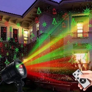 Christmas Projector Lights Outdoor, Christmas Laser Lights Landscape Spotlight R - Picture 1 of 9