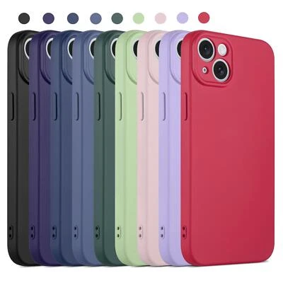 CASE FOR IPHONE 15 14 13 12 11 PRO MAX XS X 8 7 SE SILICONE GEL SHOCKPROOF COVER - Image 1 of 4