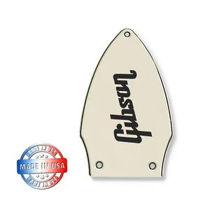3 Ply Parchment Truss Rod Cover for Epiphone Kirk Hammett Flying V + Black Decal - Picture 1 of 5