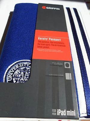 griffin varsity passport ipad mini case blue nice item, great case ,, - Image 1 of 4