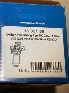 Heizölfilter GOK Zweistrangölfilter Öl Filter für Brenner Typ: 500 ZAZ Remco - Bild 1 von 3