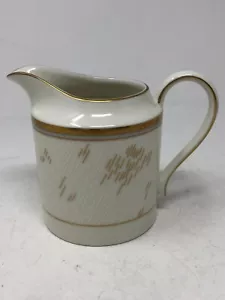 Mikasa Fine China Creamer L5779 Gold Lame - Vintage Giappone - Mid-Century Modern - Foto 1 di 12