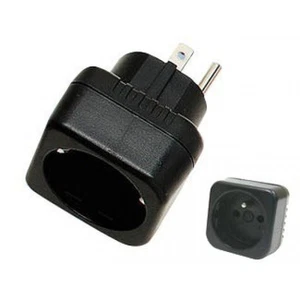 European EU Europe to US American Grounded Plug Adapter Outlet Converter - Picture 1 of 7